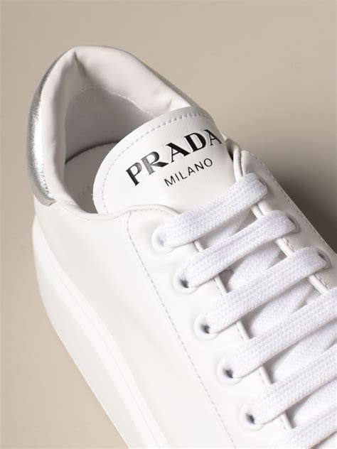 prada sneaker weiss damen|Prada ladies sneakers.